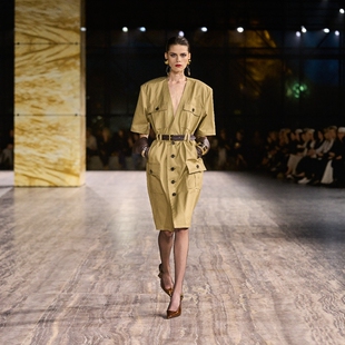 高端私人定制走秀欧美设计感工装 女夏百搭职业通勤 连衣裙2025新款