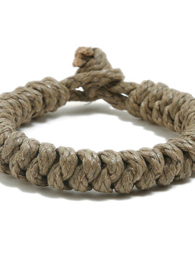 网红新款手工编织复古麻绳手链简约休闲手链首饰