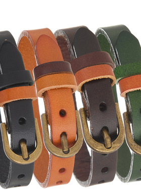 网红欧美新款复古简约手链男士饰品时尚百搭朋克摇滚手链