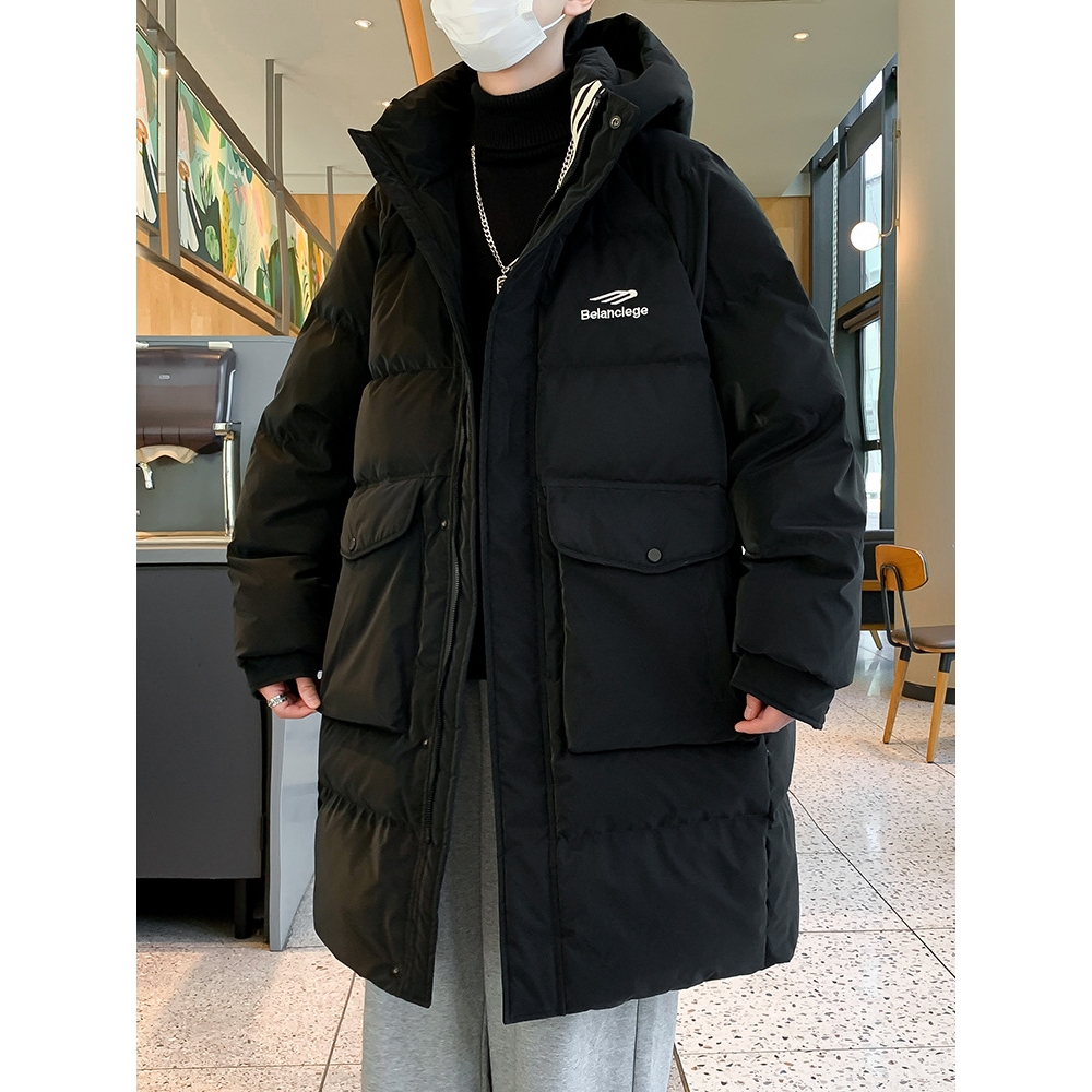 大牌高端季中长款羽绒棉服岁男孩青少年学生加厚保暖外套装