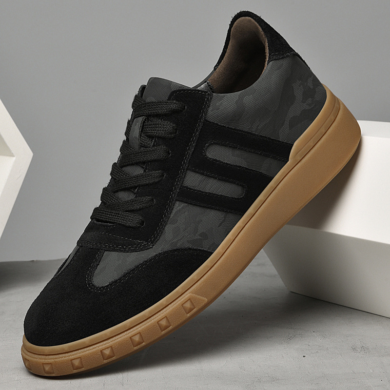 欧洲站男鞋新款青少年增高复古运动滑板鞋日常低帮耐磨休闲潮鞋