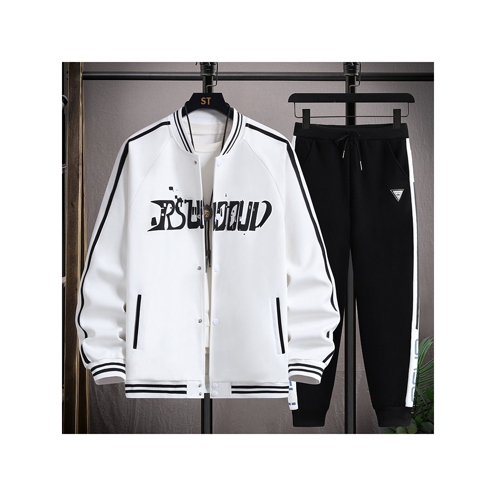 大牌高端新款棒球服外套男高中初中学生帅气夹克青少年大童两件套