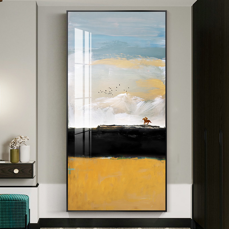 个性新款源头 玄关装饰画北欧走廊尽头壁画抽象画酒店过道挂画晶图片