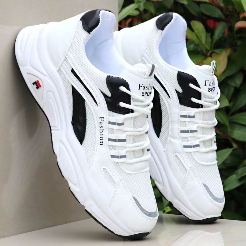 欧洲站男鞋运动鞋秋季新款网面轻便透气跑步鞋防臭休闲老爹鞋网鞋