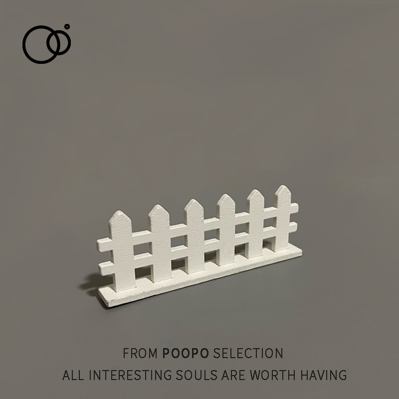 微缩栏栅迷你木质白色小围栏小篱笆护栏造景圣诞屋微景观场景装饰