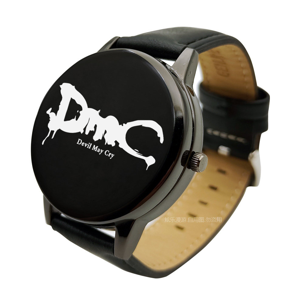 恶魔猎人DMC鬼泣5但丁周边手表腕表 个性游戏周边石英表