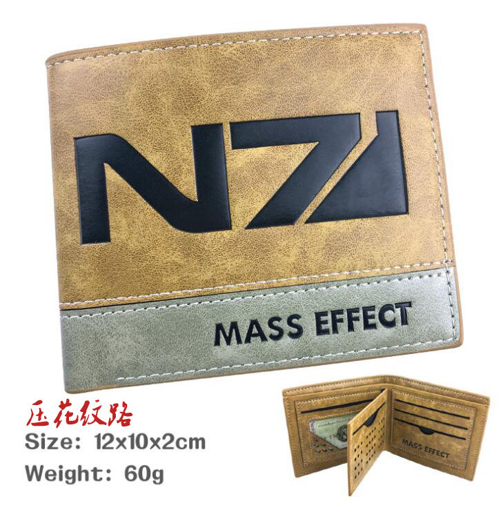 MASS EFFECT 质量效应N7钱包皮夹 短款对折钱包 质量效应周边钱包