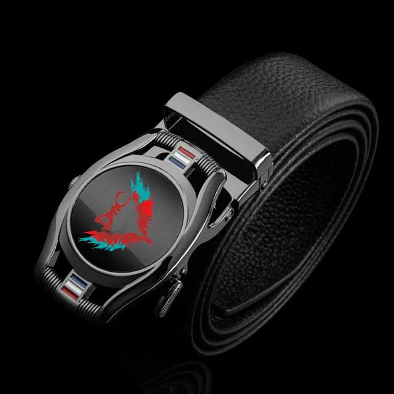 DMC鬼泣 恶魔猎人但丁周边皮带腰带扣 男士休闲个性图案可定制