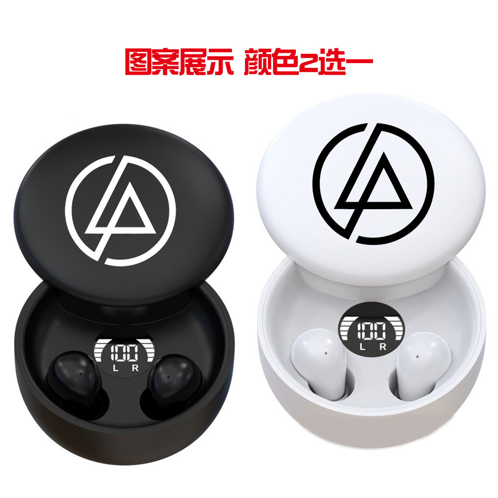林肯公园周边蓝牙耳机 linkin park主题印花耳麦耳塞