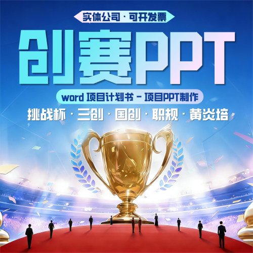 大学生创新创业大赛国创赛挑战杯三创赛PPT计划书指导美化包装