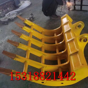 120/200挖机除草/翻地耙子 60挖掘机松土神器 多齿叉子除草挖药材