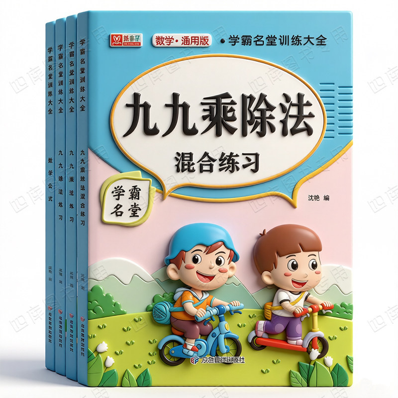 九九乘除法数学练习册小学生学霸名堂训练大全99乘法表内除法训练