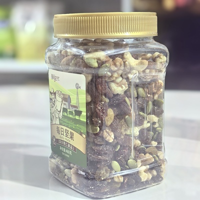 鲜记每日坚果干果仁组合480g家庭装混合量贩装零食健康孕妇儿童