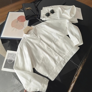 北欧小众 型小立领棉质飞行员夹克外套上衣女 木巨1350 宽松版