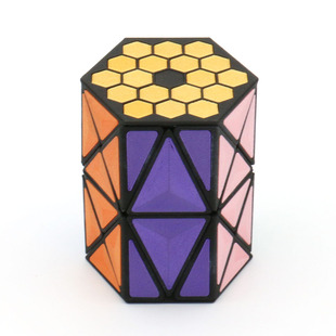 方是Lim万花筒六菱柱魔方二阶斜转3D打印异形限量高难度益智玩具