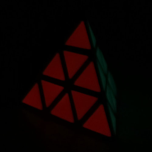 梯色cubelab夜光六色金字塔魔方