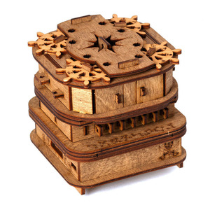 iDventure戴维琼斯储物柜Davy Jones Locker木质解谜机关盒Puzzle