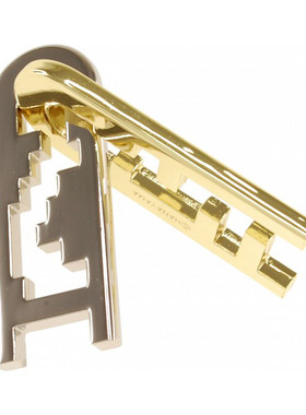 Hanayama沟Keyhole魔金Cast Puzzle金属益智解谜玩具烧脑儿童成人