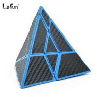 Kim tự tháp Le Fang Ghost Slut Rubiks Cube Carbon Fiber Rubiks Cube Complex Triangle hình mới lạ đồ chơi giáo dục - Đồ chơi IQ bộ xếp hình lego