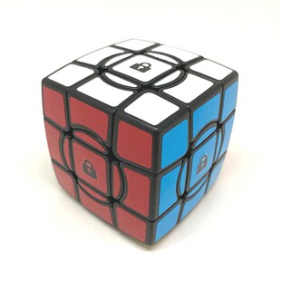 Calvin's开尔文魔中魔三阶魔方黑色贴纸益智疯狂带圈异形玩具新手