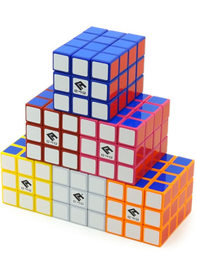 铭浩之334黑白原色透明夜光蓝不等阶魔方C4U 3X3X4多层益智全功能