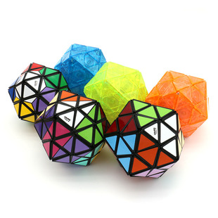 开尔文Calvin二十面体Dogix魔方黑色透明蓝橙绿限量益智玩具Dogic