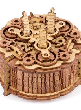 iDventure生日蛋糕礼物机关盒Birthday Cake Gift Puzzle Box木质