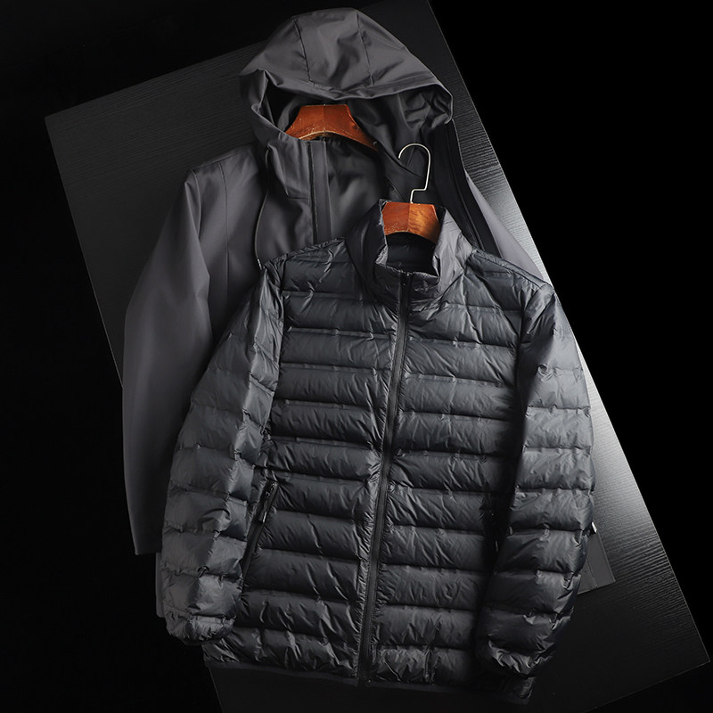 防水防风三合一保暖羽绒服