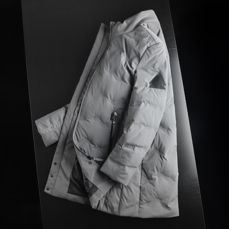 防水面料！85白鸭绒中长款羽绒服