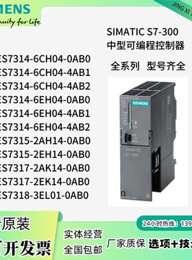 西门子S7-300CPU模块plc312C/313C/314C/315/317/319 -2PN/DP原装