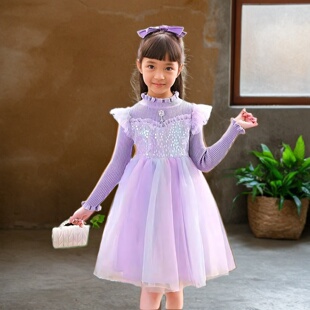 儿童公主裙连衣裙女宝春秋装可爱洋气超好看女童礼服裙冬装