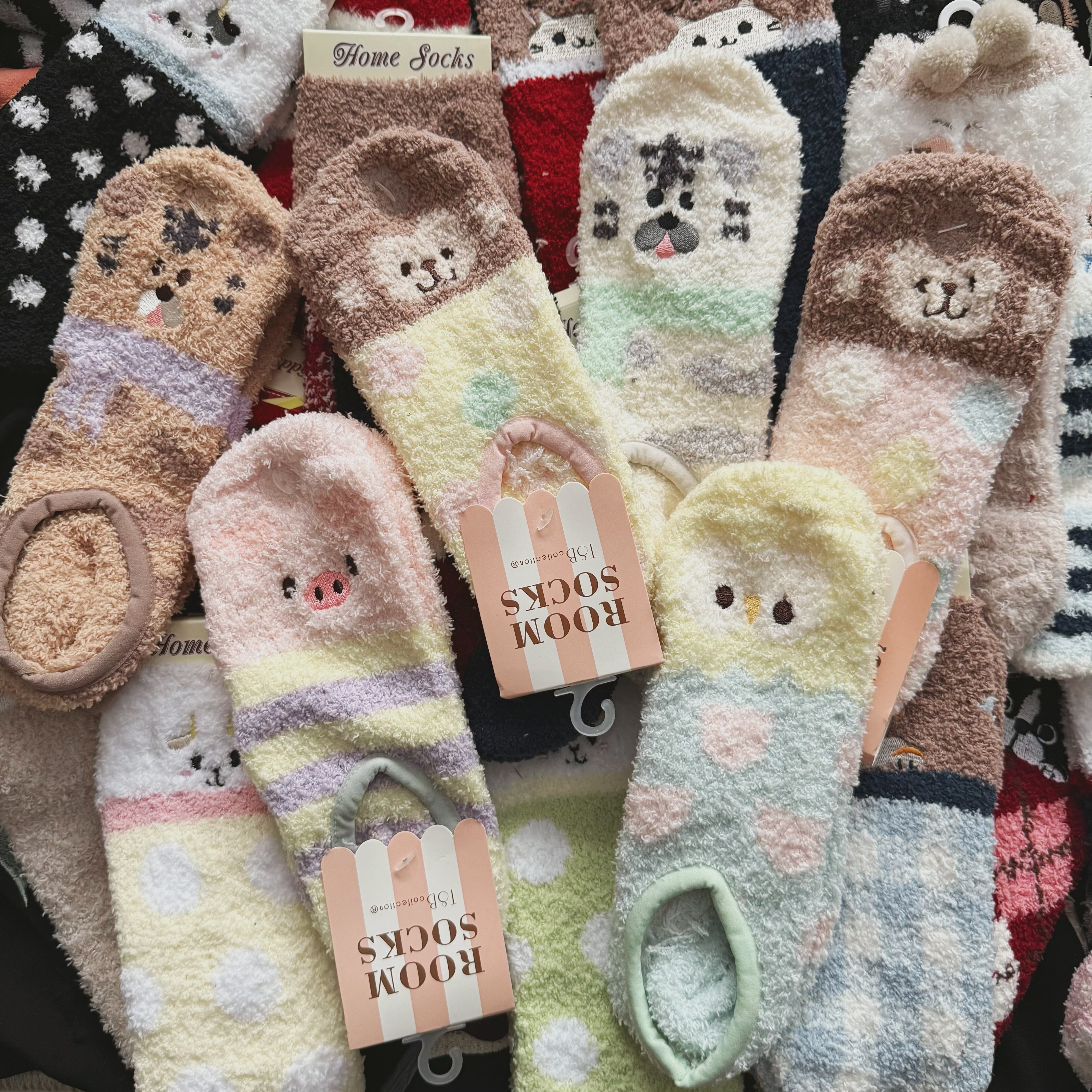 秋冬季软糯可爱卡通女生短袜船袜