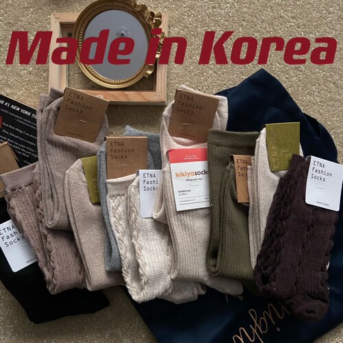 韩国大门进口袜子纯棉保暖