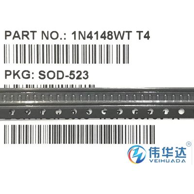 原装现货 1N4148WT 丝印T4 SOD-523 75V/150mA 开关二极管 3000只