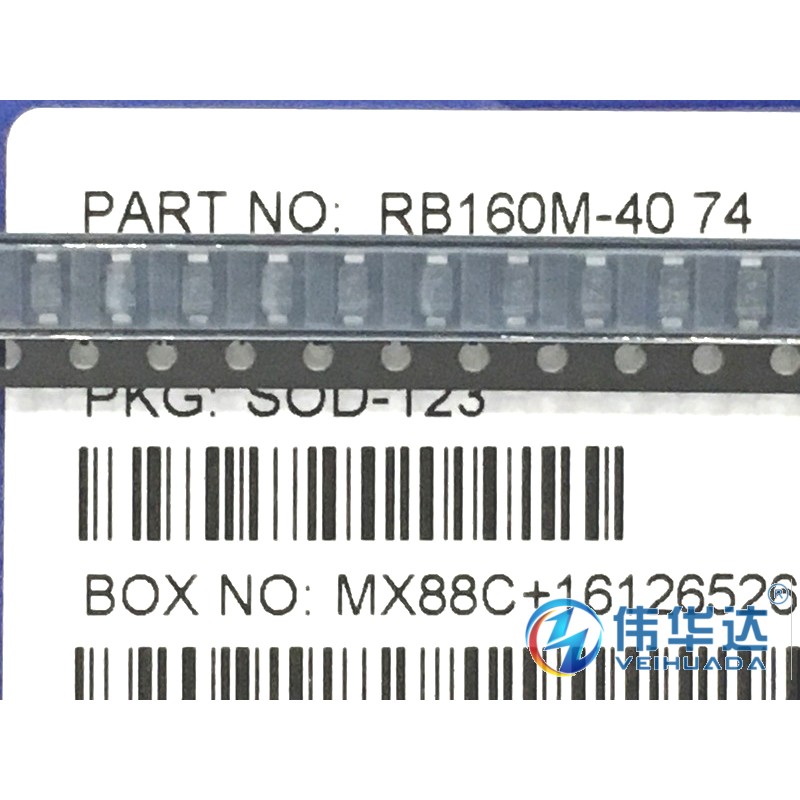 肖特基二极管RB160M-40 丝印74 贴片SOD-123 原装现货 3000只/盘