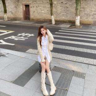 月鱼里「Lp经典绞花毛衣」店主推荐毛衣外套女秋季慵懒风针织开衫