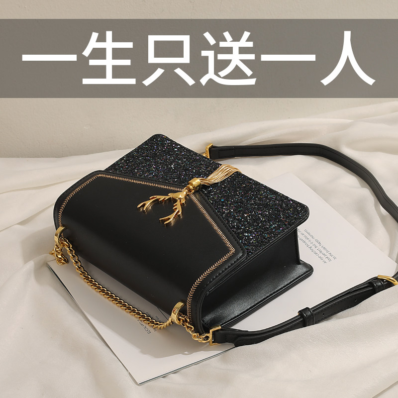 包包女夏女包斜挎2021新款时尚包女小众单肩百搭挎包链条手提小包