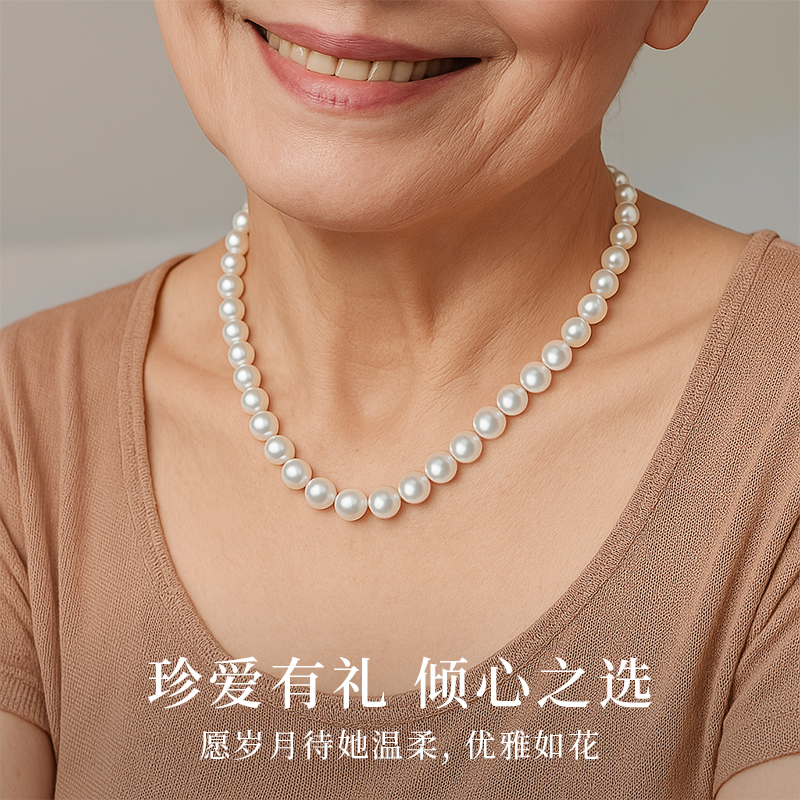 母亲节礼物实用送妈妈生日适合婆婆长辈的轻奢高级感首饰珍珠项链