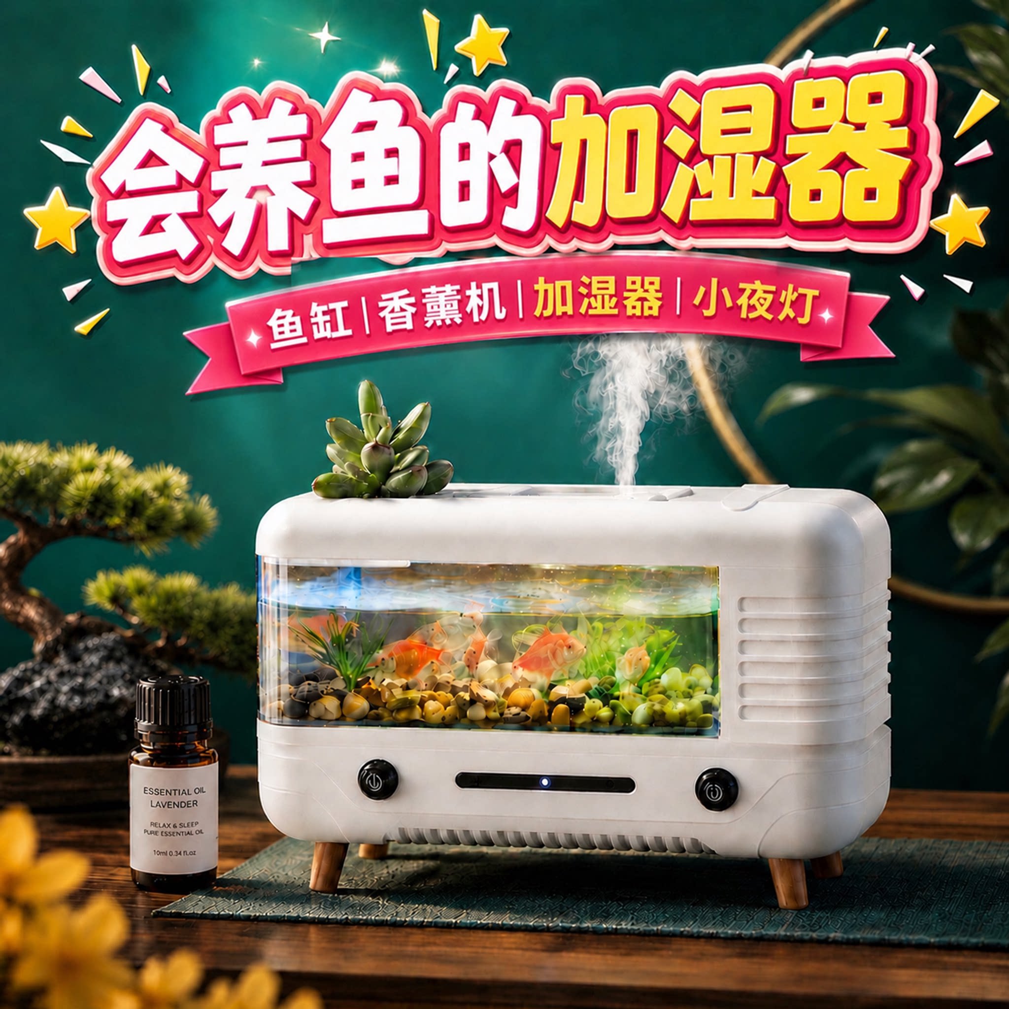 可以养鱼的香薰加湿器图片