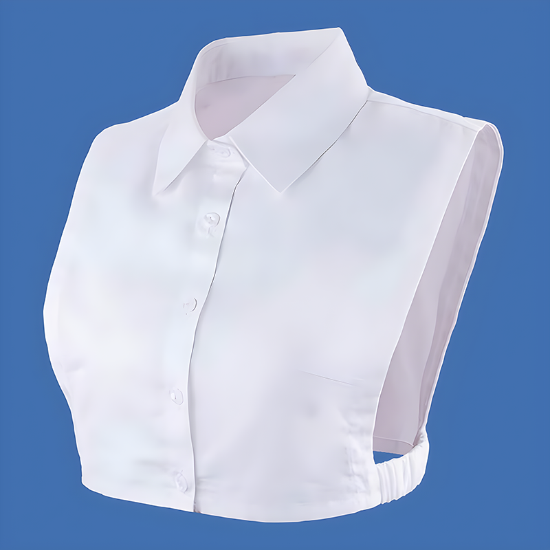 衬衣领假领子女士棉衬衫假领百搭毛衣卫衣内搭职业假衣领子纯白