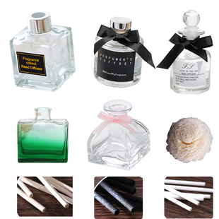 香薰精油瓶空瓶六神花露水扩香棒驱蚊套装 藤条干花挥发棒配件