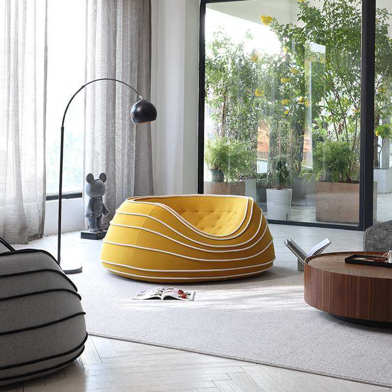 意式创意客厅设计师网红懒人沙发休闲单椅一体定型棉,鲜花速递/花卉仿真/绿植园艺,割草机/草坪机,淘宝优惠券,粉丝福利购,淘宝优惠卷