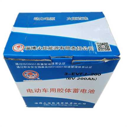火炬铅酸蓄电池3-DG-230动力型6V230Ah电动观光车 电动升降平台