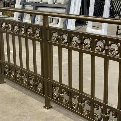 庭院高端新中式铝艺护栏别墅金属围墙铝合金栅栏雕刻围栏栏杆扶手