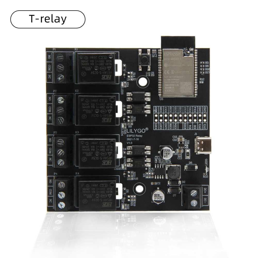 LILYGO? T-Relay ESP32 四路直流5V继电器 物联网继电器
