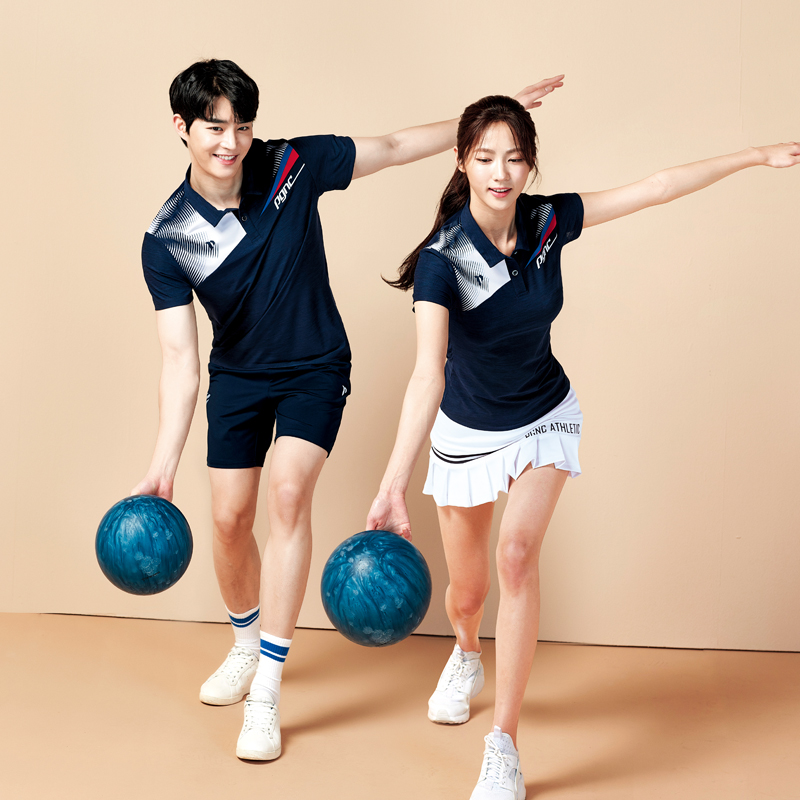 PGNC佩极酷羽毛球服女套装韩国进口男夏季时尚透气速干短袖运动服
