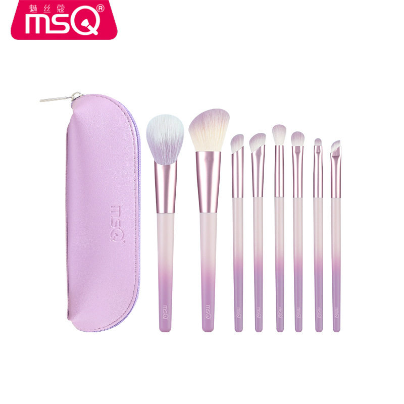 MSQ/魅丝蔻8支紫薯于你化妆刷套装腮红修容遮瑕眼线鼻影眼影刷子