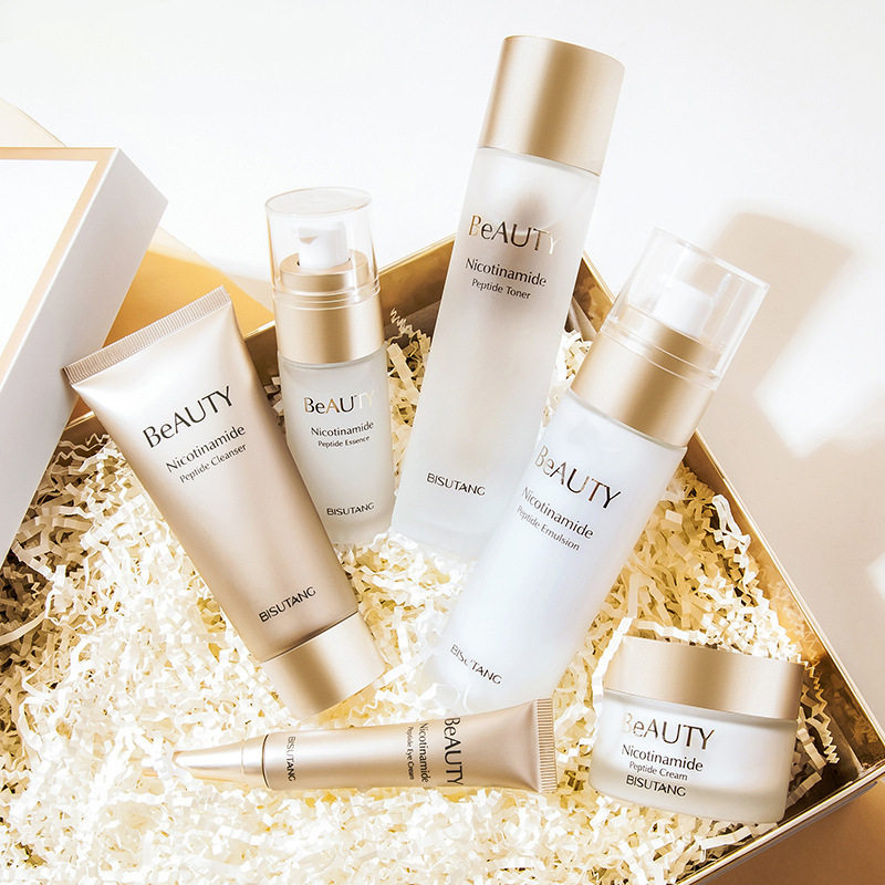 冰菊烟酰胺多胜肽雪肌礼盒补水保湿提亮肌肤面部护肤品套装代发