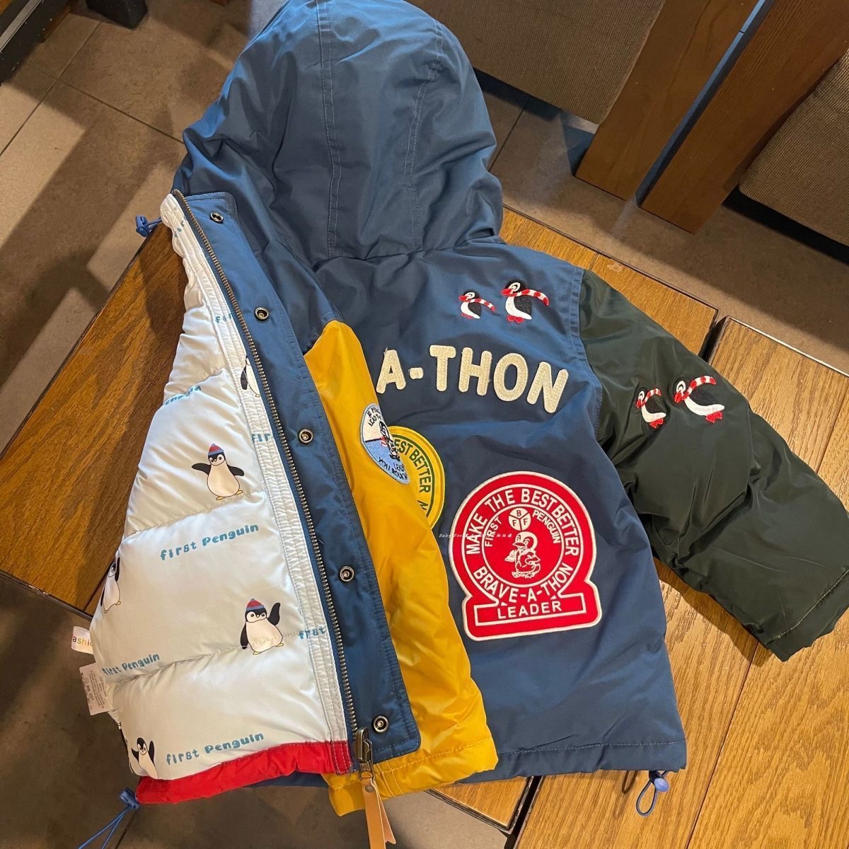 2025新款儿童冬装双面穿羽绒棉服中大童潮款韩国加厚保暖棉袄宝宝