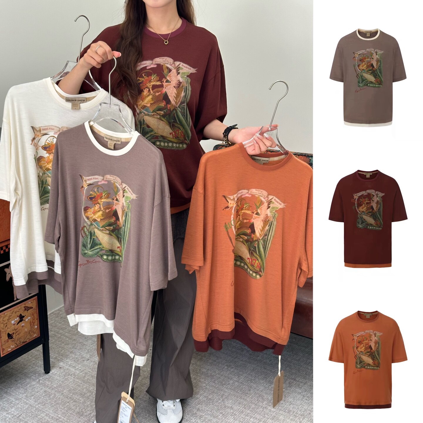 GARCONBYGARCON 官方授权26AW 少年登封羊毛混纺短袖TeeGC26AW001